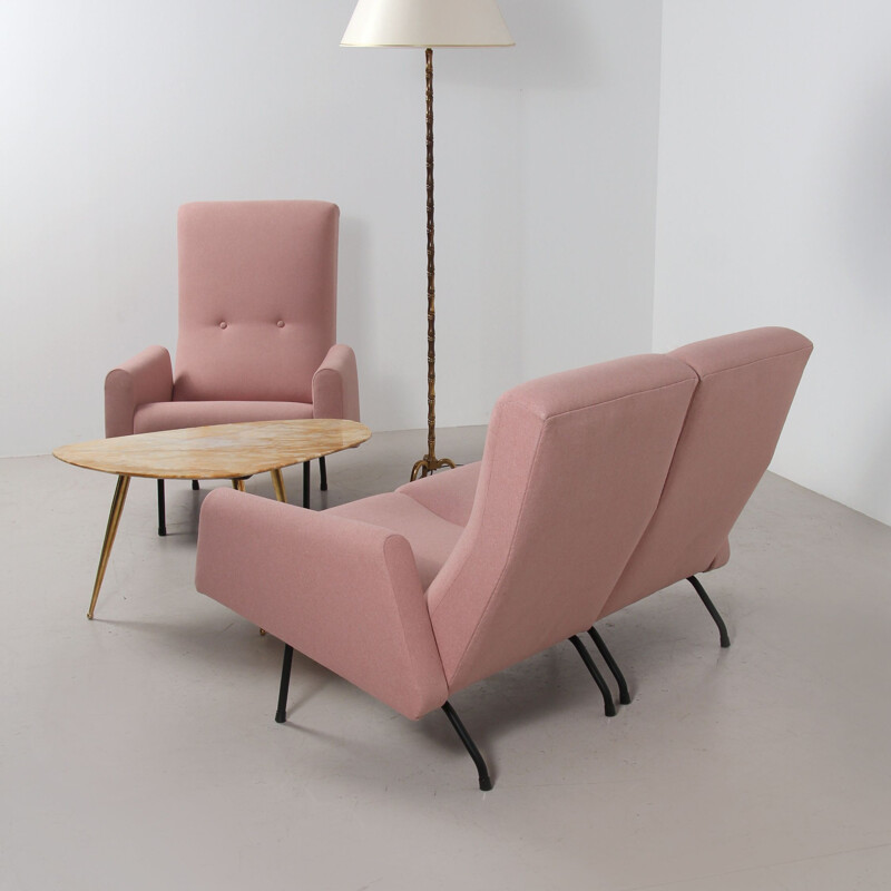 Lounge de concerto rosa de Louis Paolozzi, 1950
