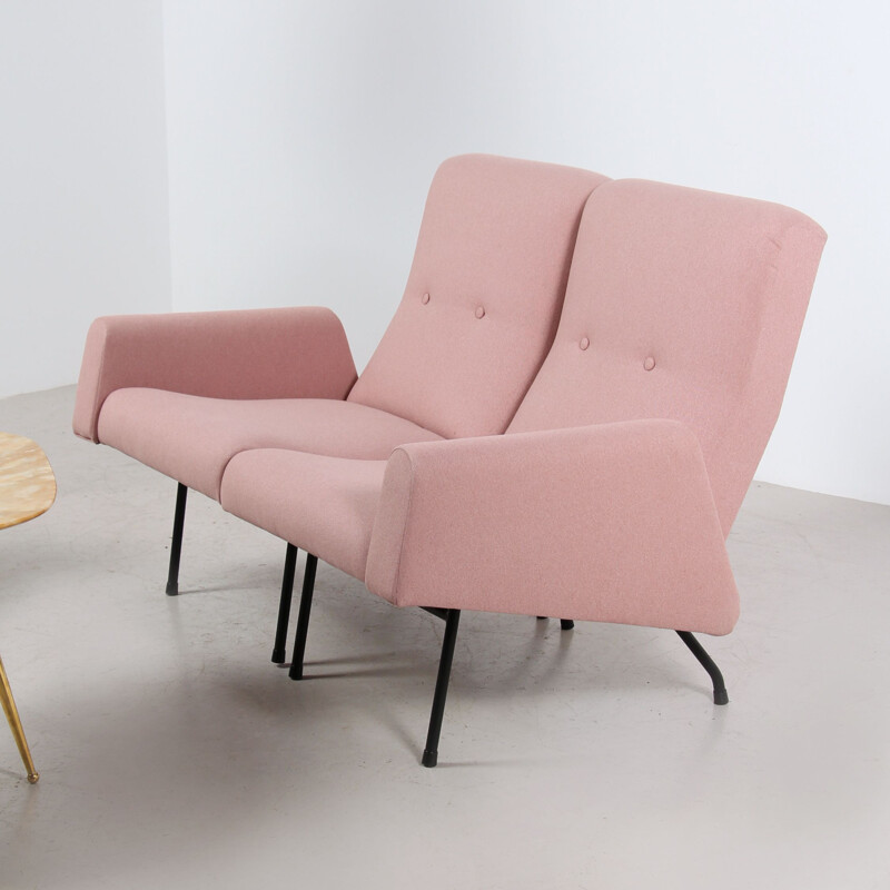 Vintage Concerto pink living room set by Louis Paolozzi, 1950s