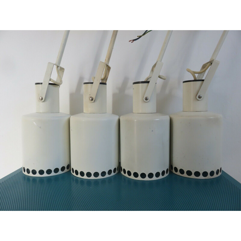 Set of 8 vintage Lita wall lamps, France 1960-1970