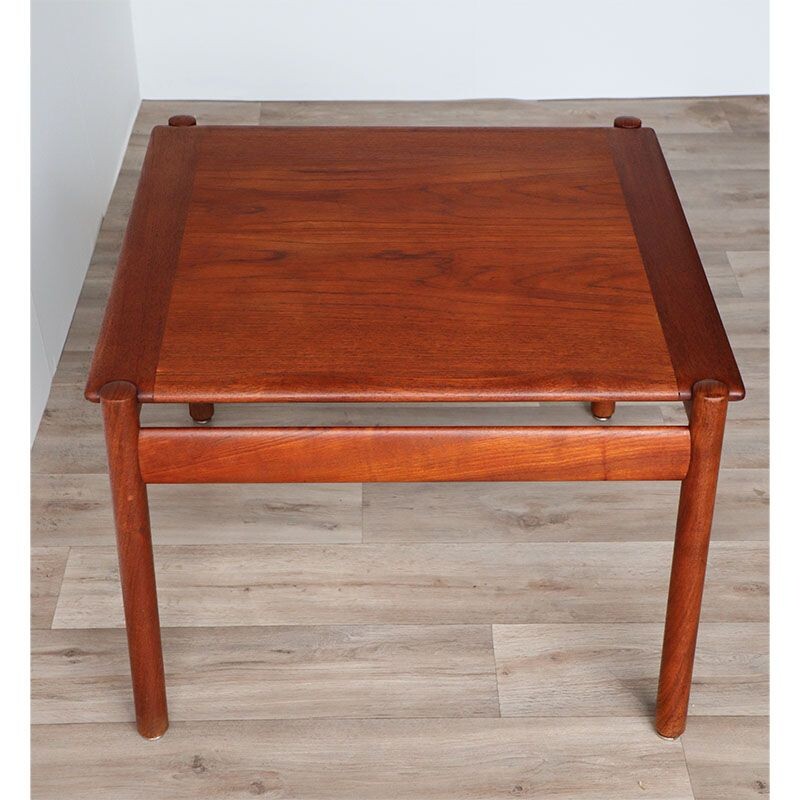 Vintage Scandinavische teakhouten salontafel van Sven Ivar Dysthe voor Dokka Mobler, 1960