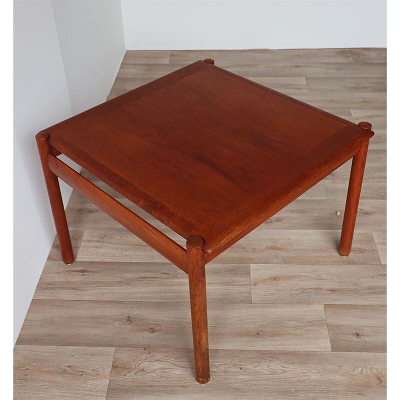 Vintage Scandinavian teak coffee table by Sven Ivar Dysthe for Dokka Mobler, 1960