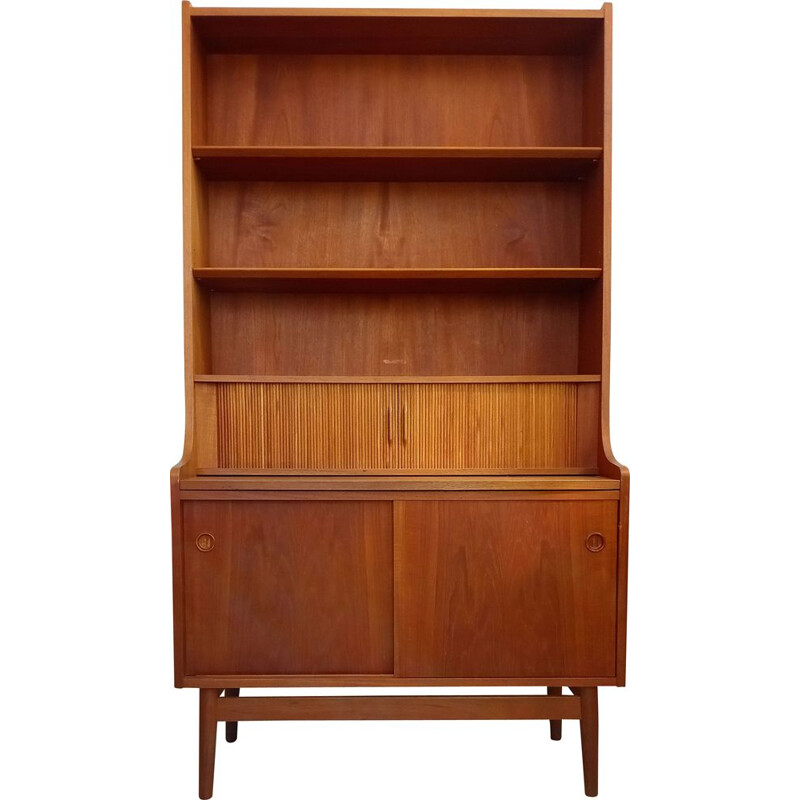 Danish vintage secretary in teak by Johannes Sorth for Bm Mobler