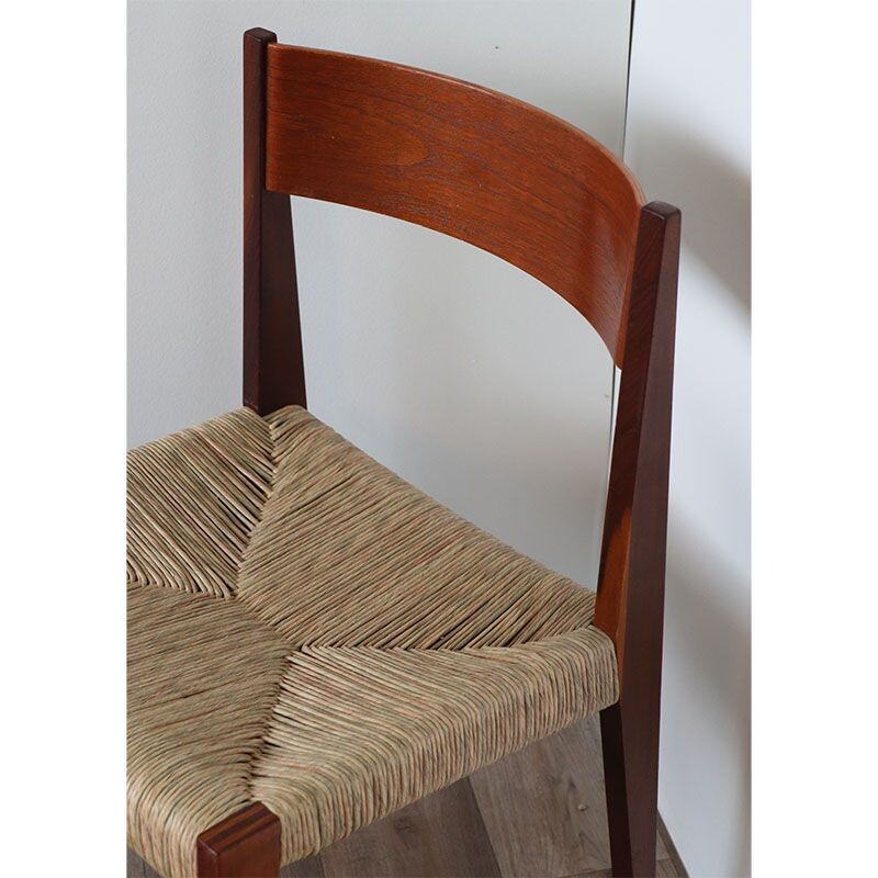 Lot de 4 chaises scandinave vintage en teck de Poul Cadovius, 1960