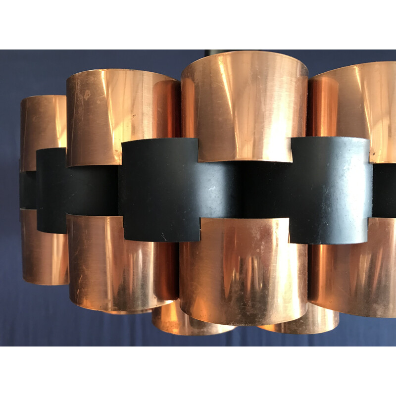 Lampada a sospensione vintage scandinava di Werner Shou, 1970