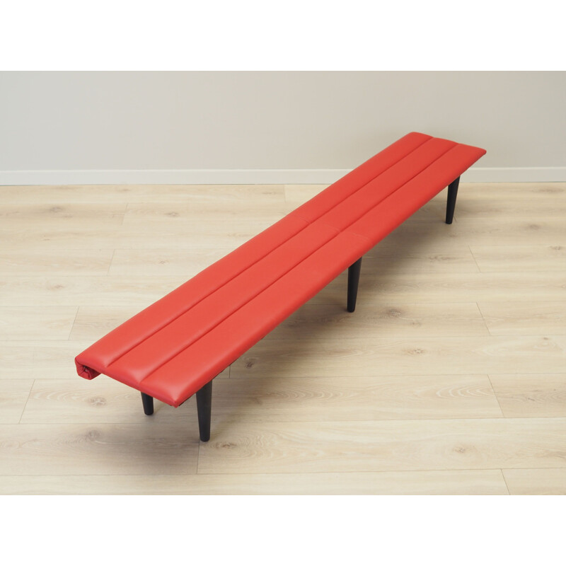 Vintage solid wood bench, Denmark 1990s