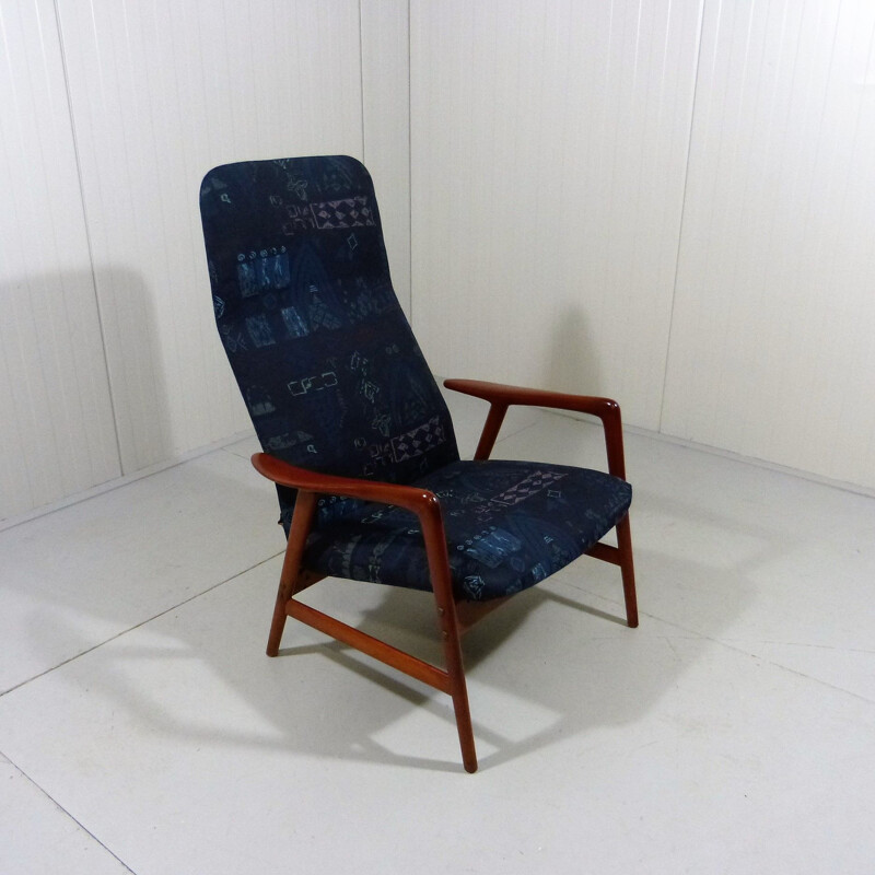 Vintage Kontur fauteuil met hoge rug door Alf Svensson voor Fritz Hansen, 1960