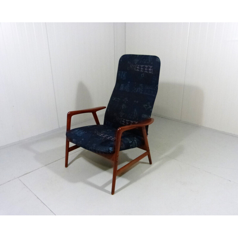 Vintage Kontur fauteuil met hoge rug door Alf Svensson voor Fritz Hansen, 1960