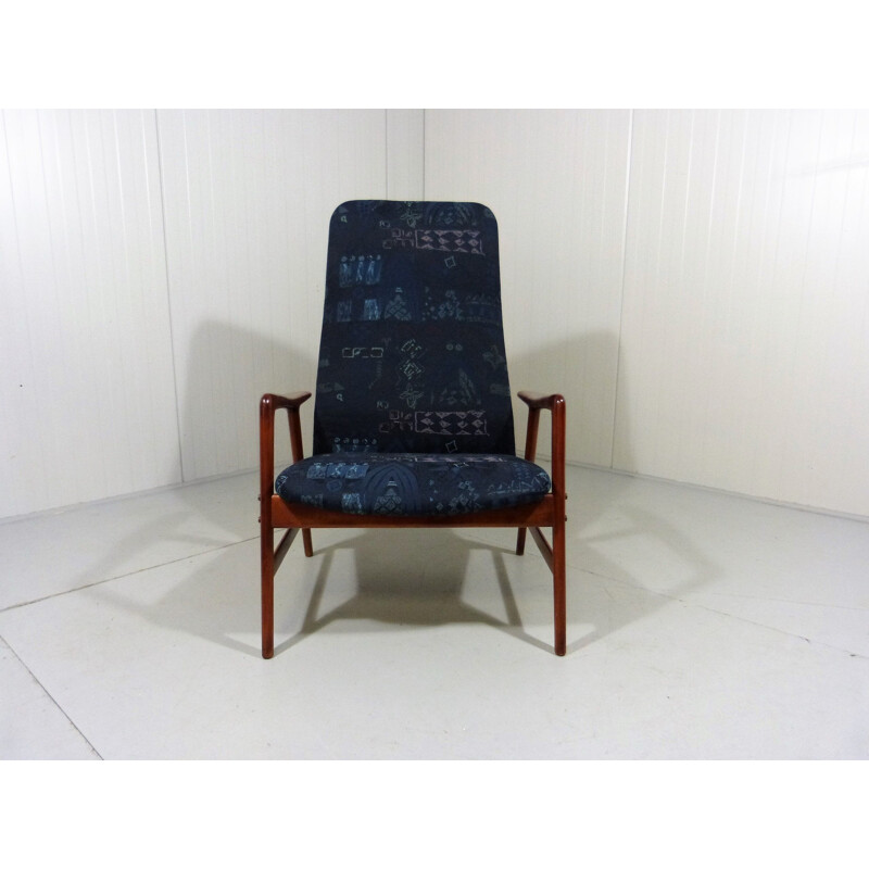 Vintage adjustable high back armchair Kontur by Alf Svensson for Fritz Hansen, 1960s