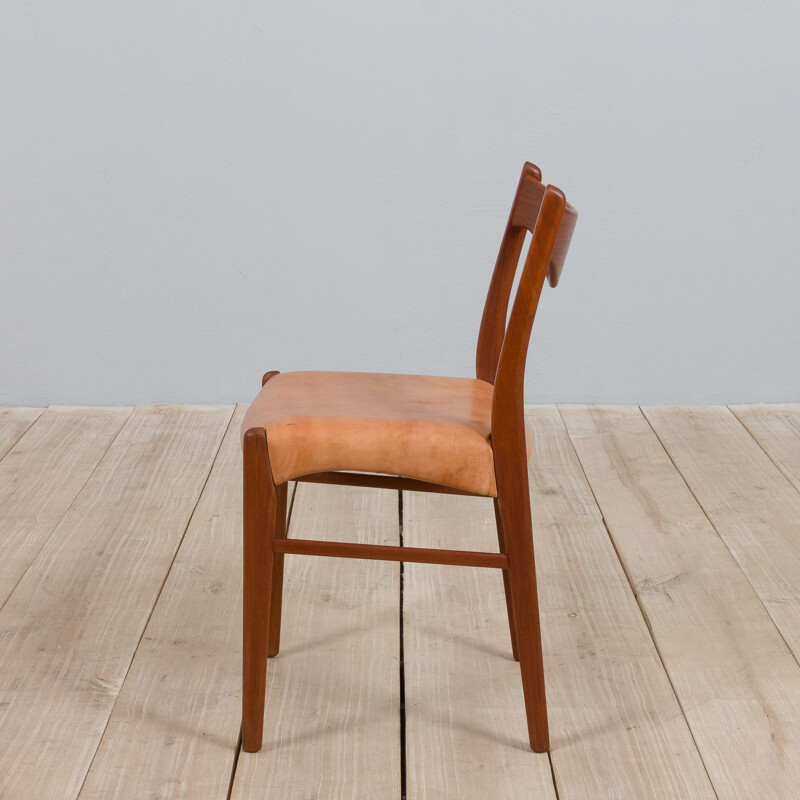 Set of 4 vintage chairs Gs60 by Arne Wahl Iversen for Glyngøre Stolefabrik, Denmark 1960