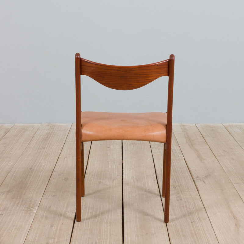 Set of 4 vintage chairs Gs60 by Arne Wahl Iversen for Glyngøre Stolefabrik, Denmark 1960
