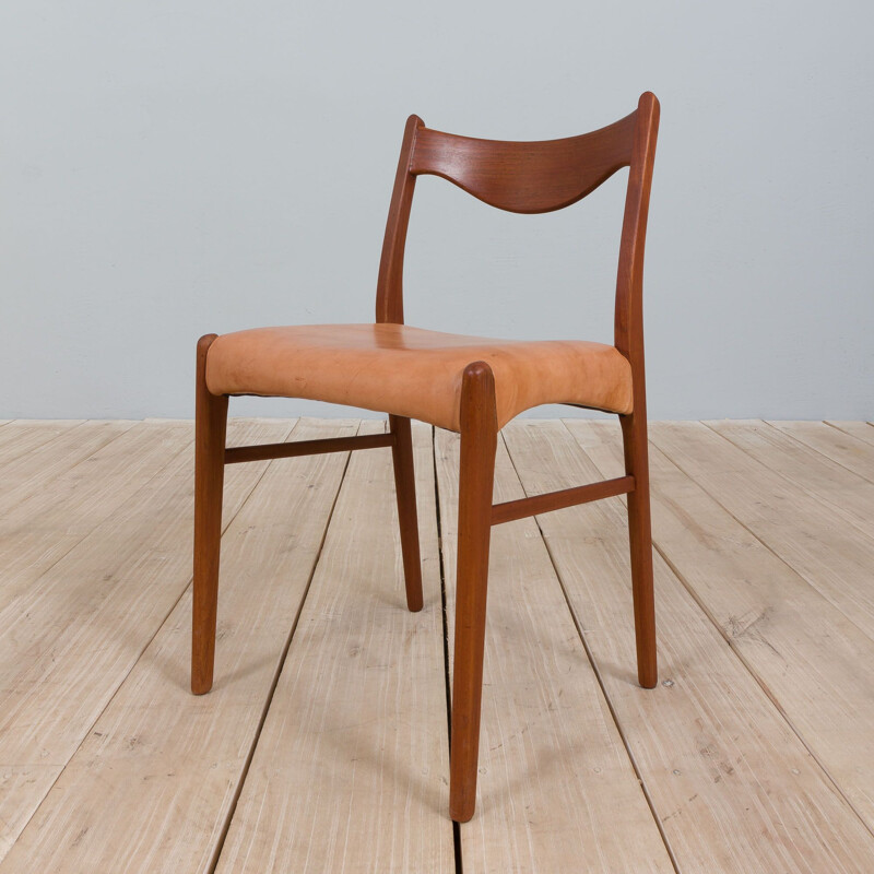 Set di 4 sedie vintage Gs60 di Arne Wahl Iversen per Glyngøre Stolefabrik, Danimarca 1960