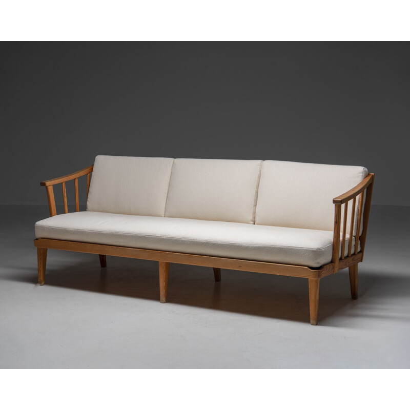 Vintage sofa "Visingsö" by Carl Malmsten for O.H. Sjogren, Sweden 1950