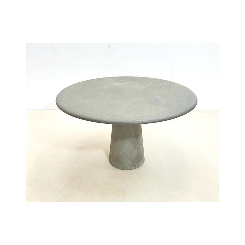 Mid-century round concrete dining table, Italy 1970s