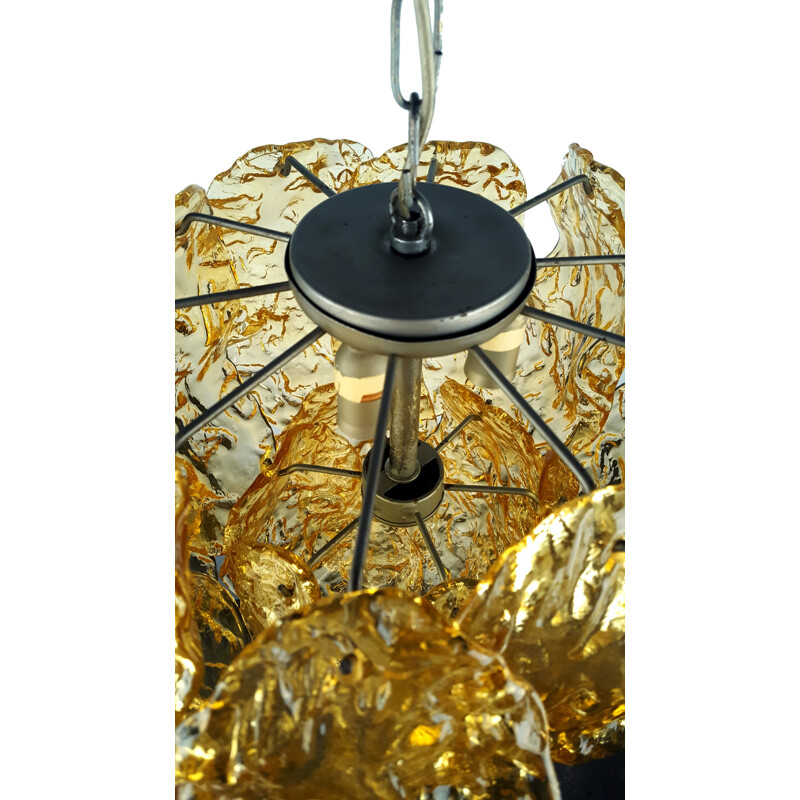 Vintage "Mazzega" chandelier in murano glass, Italy 1960