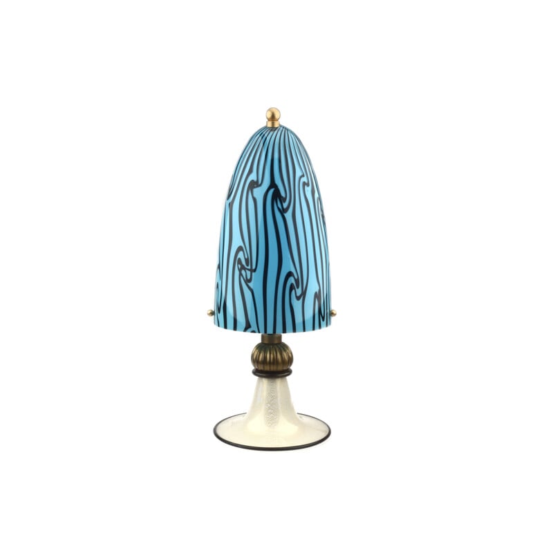Vintage table lamp in murano glass, Italy 1970