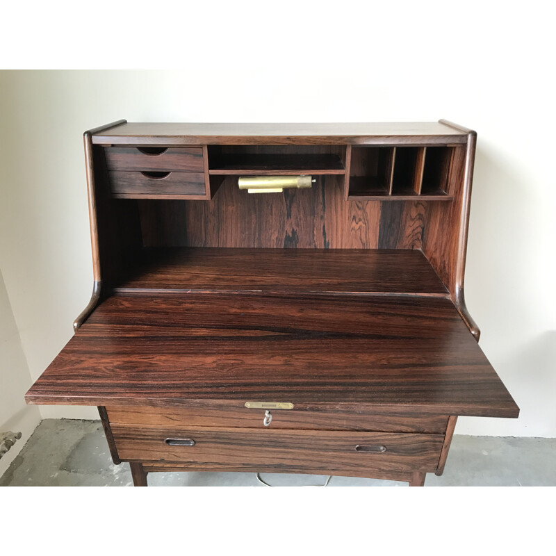 Vintage Rio rosewood secretary by Arne Wahl Iversen, Denmark 1957