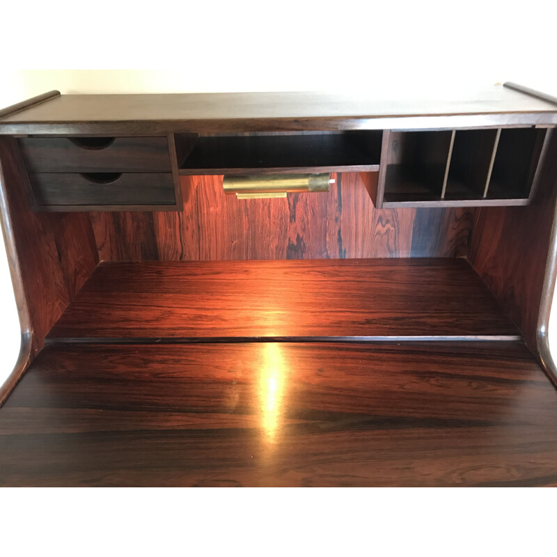 Vintage Rio rosewood secretary by Arne Wahl Iversen, Denmark 1957