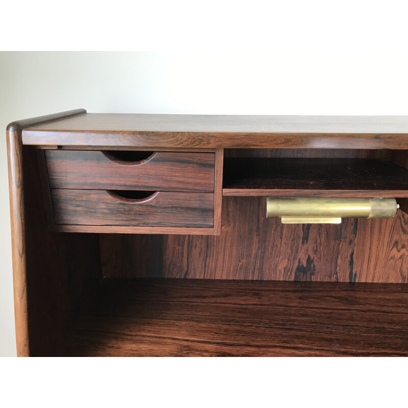 Vintage Rio rosewood secretary by Arne Wahl Iversen, Denmark 1957