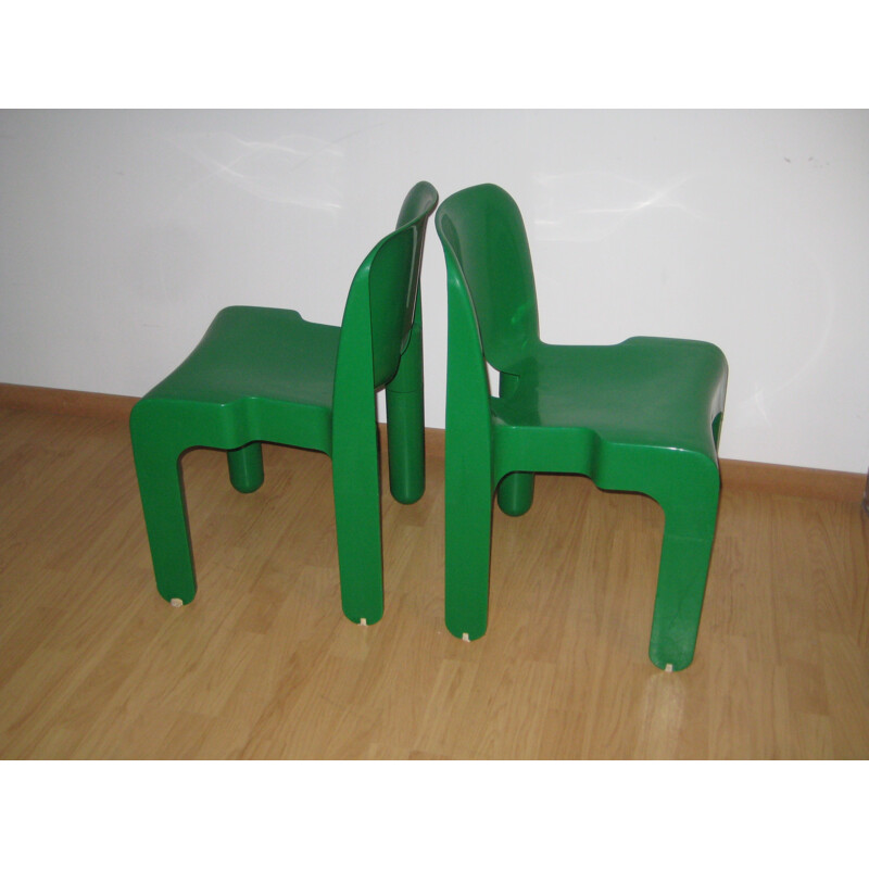 Set of 5 "Universal" chairs, Joe COLOMBO - 1960s