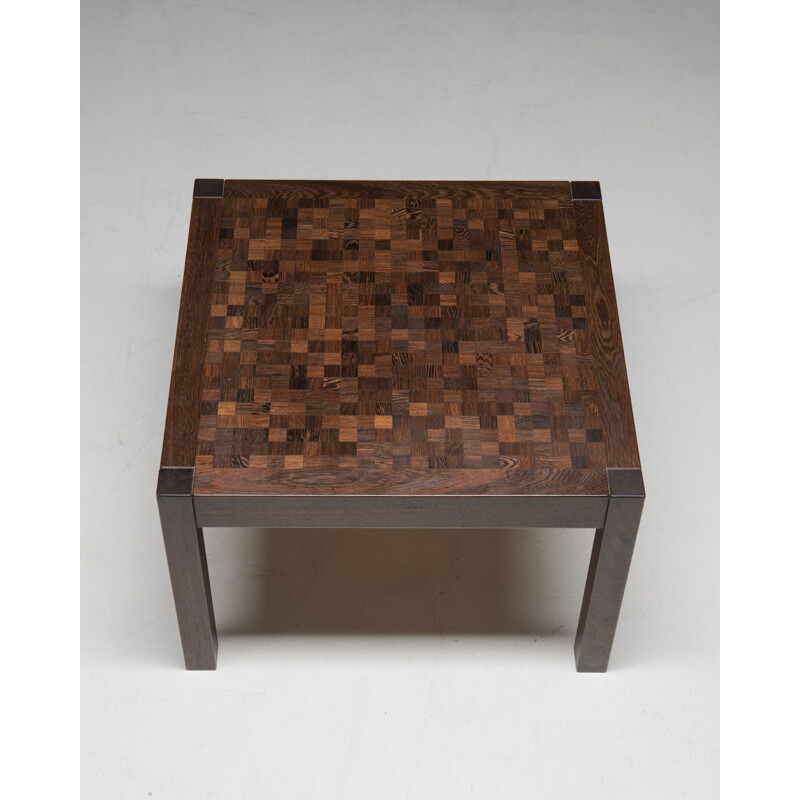 Mosaik" vintage side table de Dieter Waeckerlin para Idealheim Basel, Suíça 1960