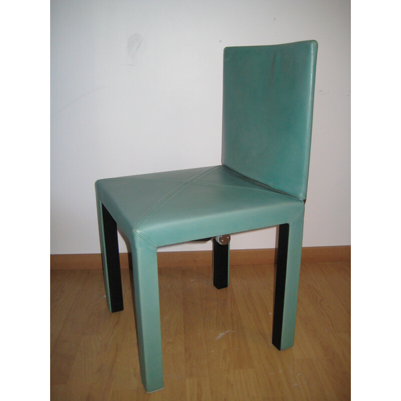Suite de 4 chaises Arcadia en cuir, Paolo PIVA - 1980