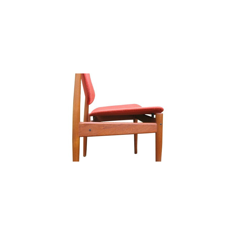 Pair chairs in teak, Arne VODDER - 1950s