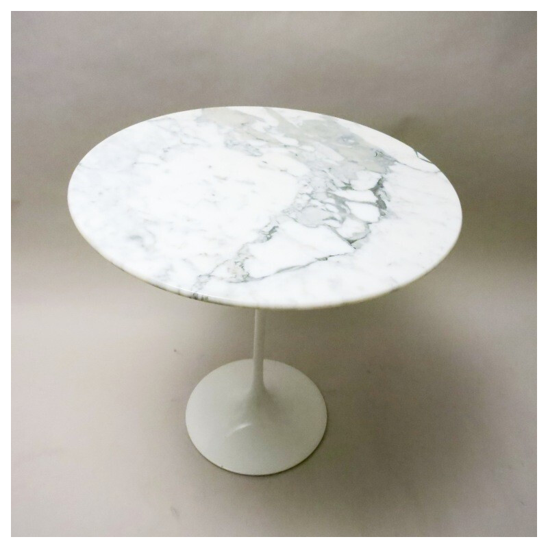 Pedestal table "Tulip" in marble, Eero SAARINEN - 1980s