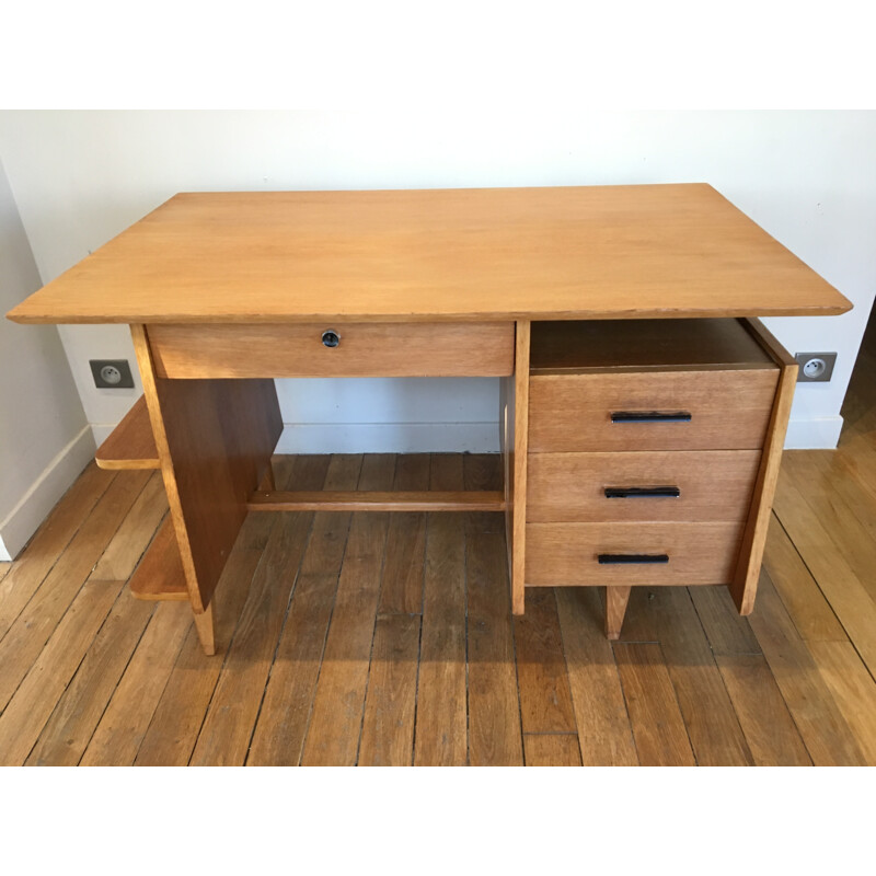 French style oak desk - 1950s