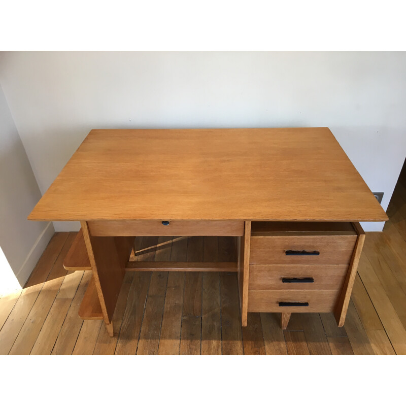 French style oak desk - 1950s