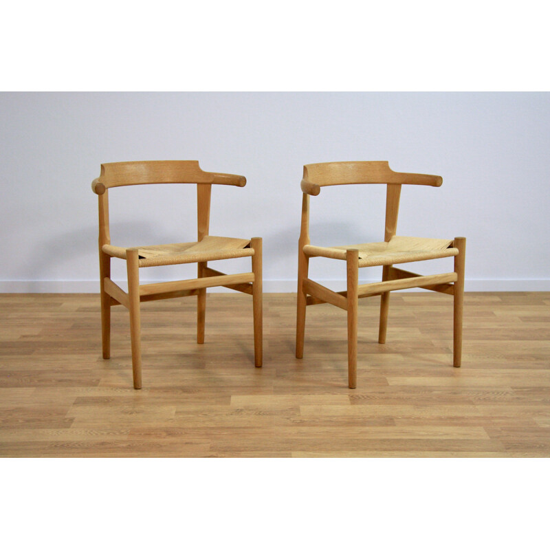 Set of 2 PP Mobler "PP68" dining chairs, Hans J. WEGNER - 1970s