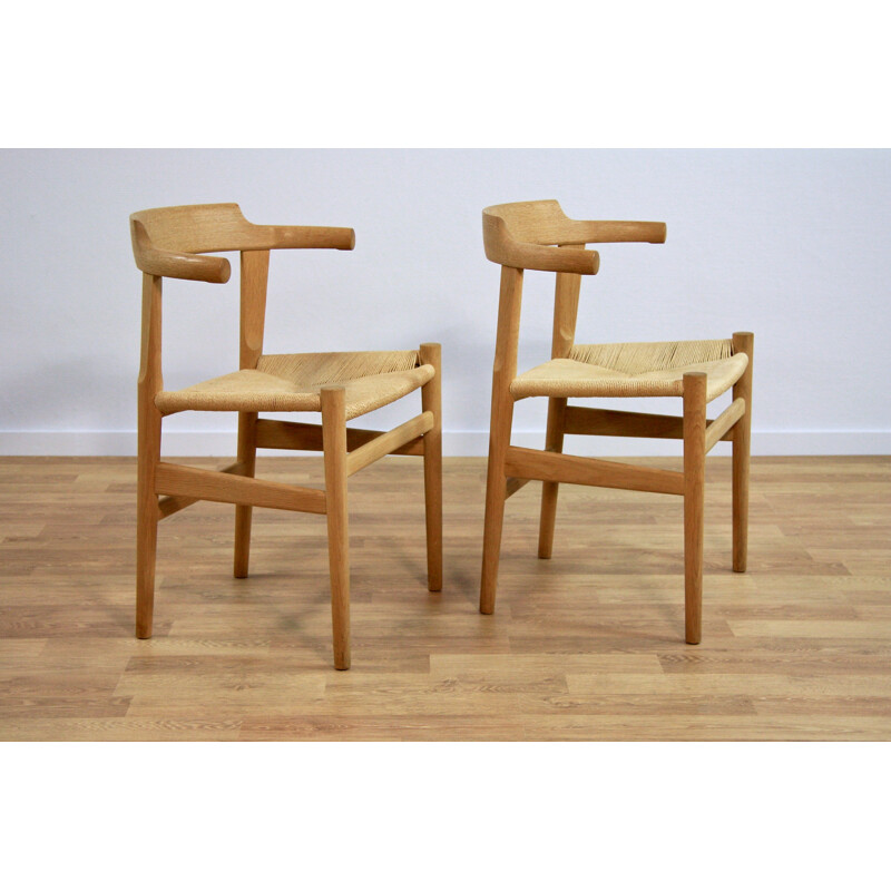 Set of 2 PP Mobler "PP68" dining chairs, Hans J. WEGNER - 1970s