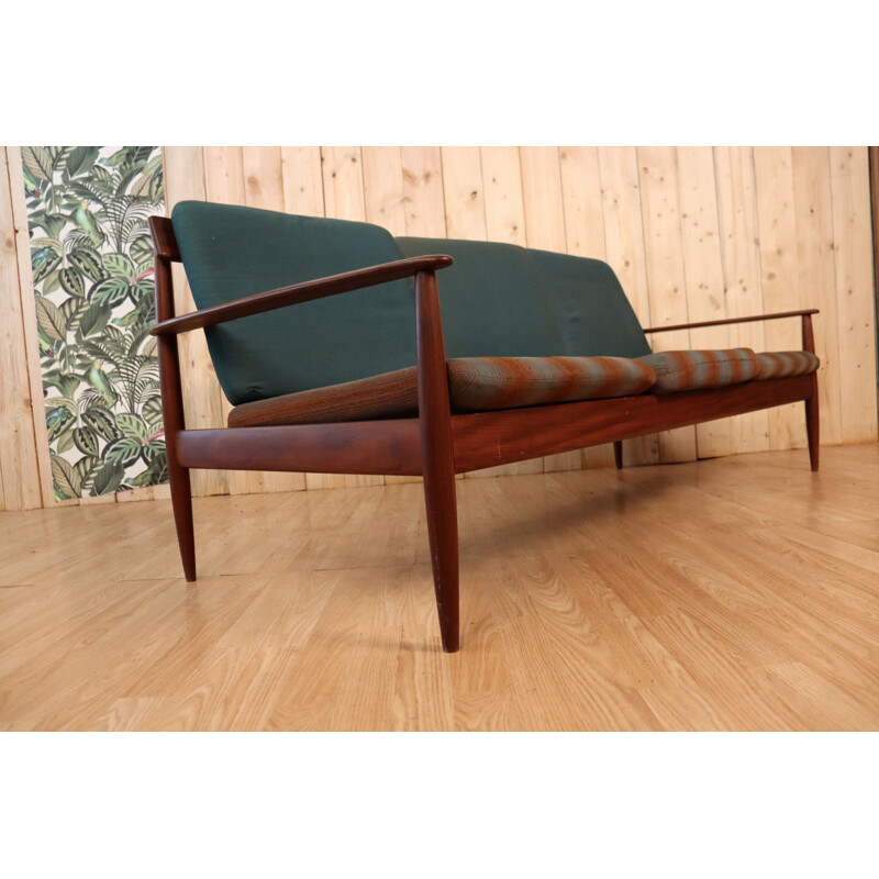 Vintage Scandinavian solid teak sofa, 1960-1970