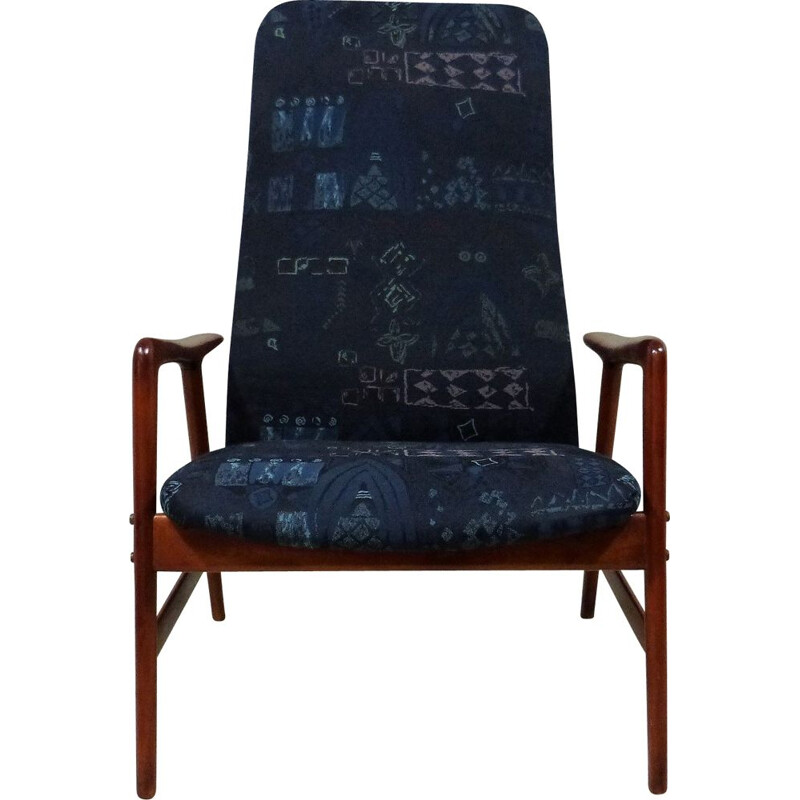 Vintage-Sessel mit hoher, verstellbarer Rückenlehne Kontur von Alf Svensson für Fritz Hansen, 1960