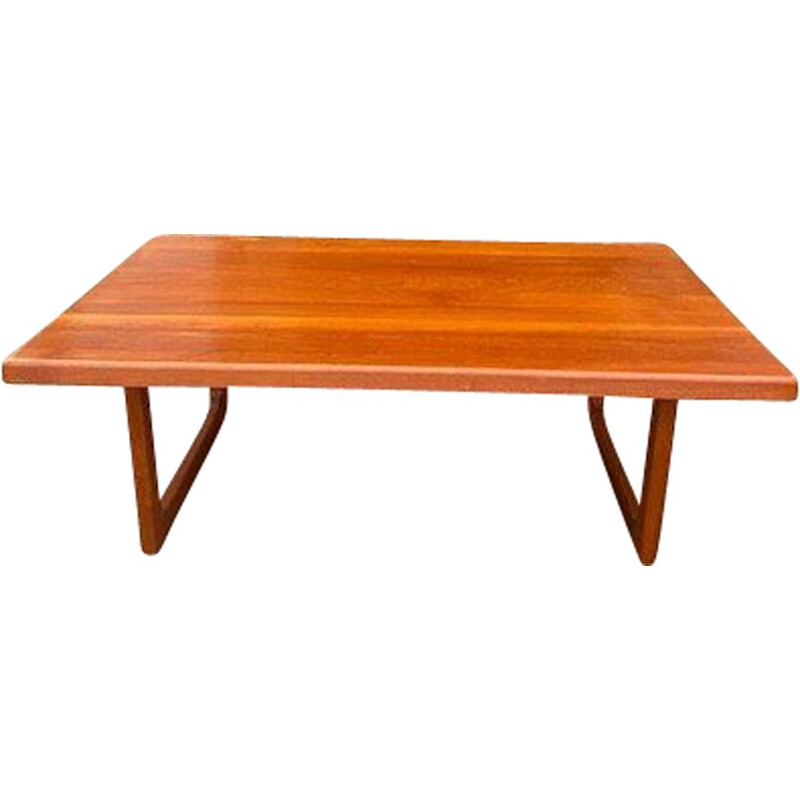 Vintage Danish teak coffee table by Niels Bach, 1960