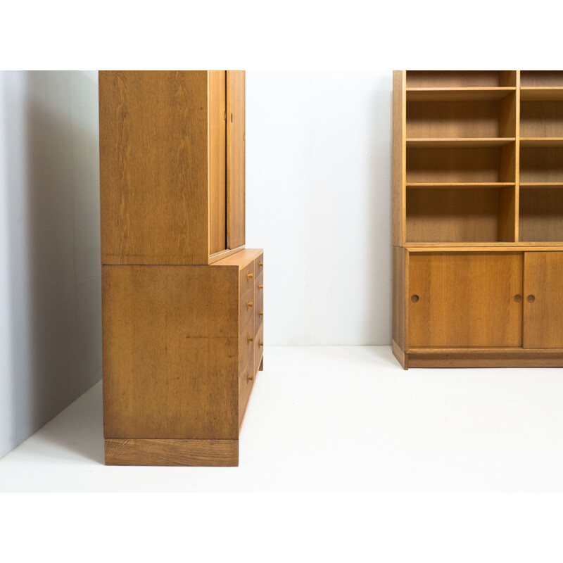 Pair of vintage oakwood cabinets by Børge Mogensen for Karl Andersson & Söner