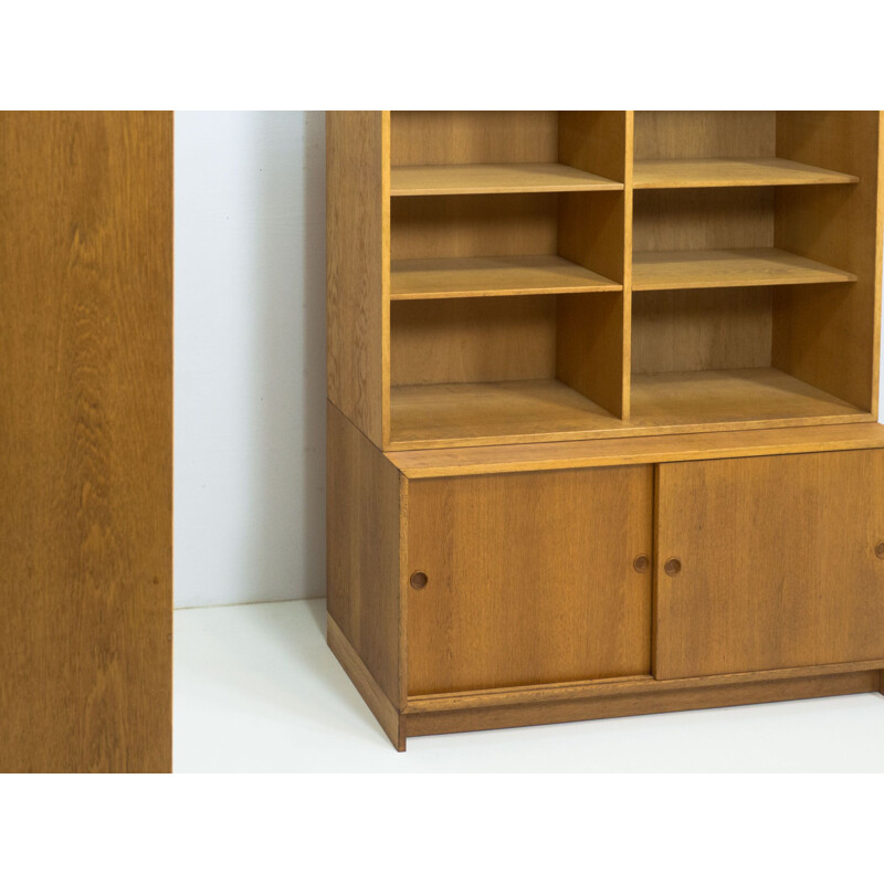 Pair of vintage oakwood cabinets by Børge Mogensen for Karl Andersson & Söner