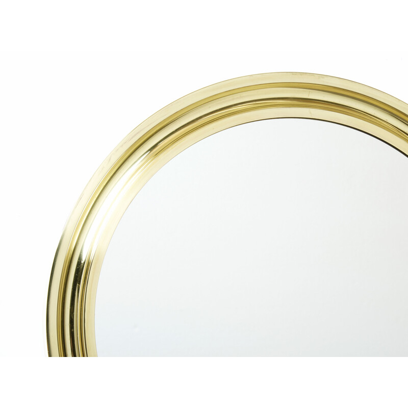 Vintage brass mirror by Sergio Mazza for Artemide, Italy 1960