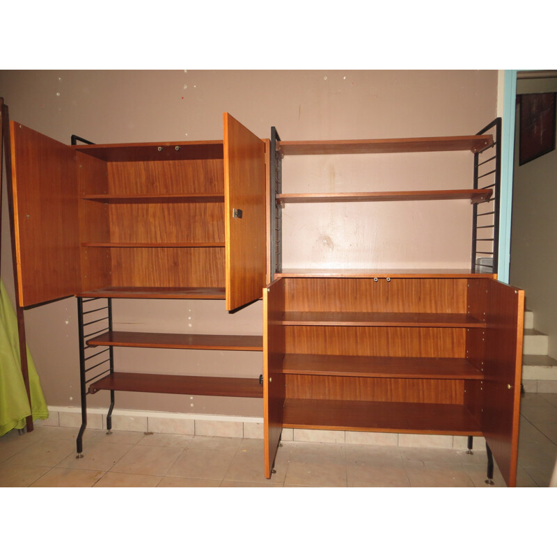 Combineurop modular teak bookcase - 1960s