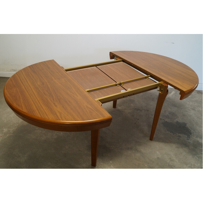 French table round in teak - 1960s