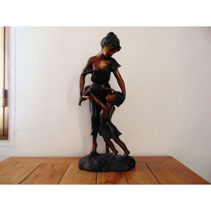 Vintage bronze sculpture by Louis Chalon, 1900s