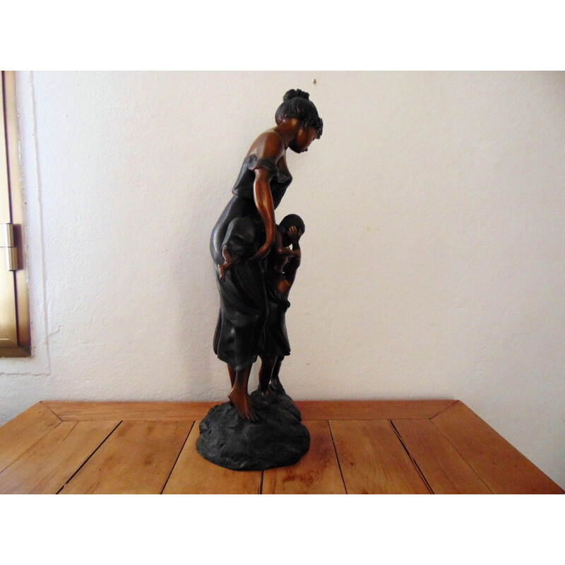 Vintage bronze sculpture by Louis Chalon, 1900s