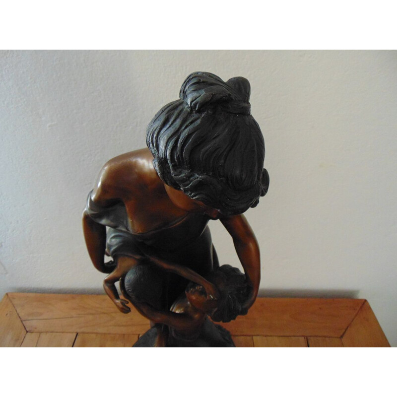 Vintage bronze sculpture by Louis Chalon, 1900s