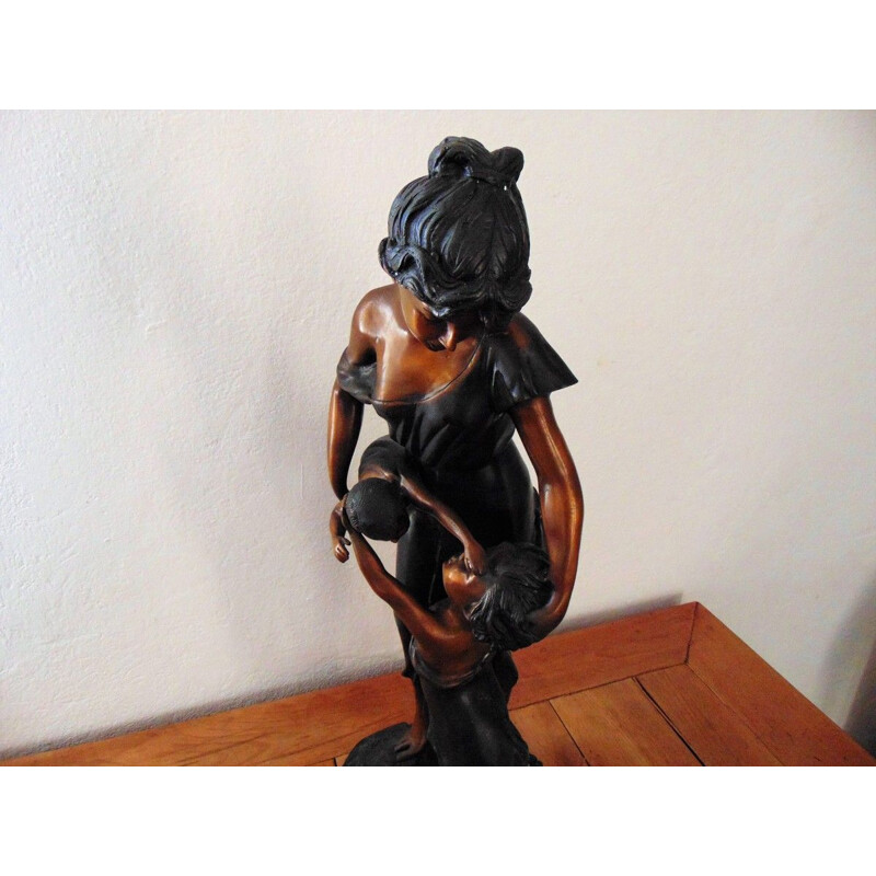 Vintage bronze sculpture by Louis Chalon, 1900s