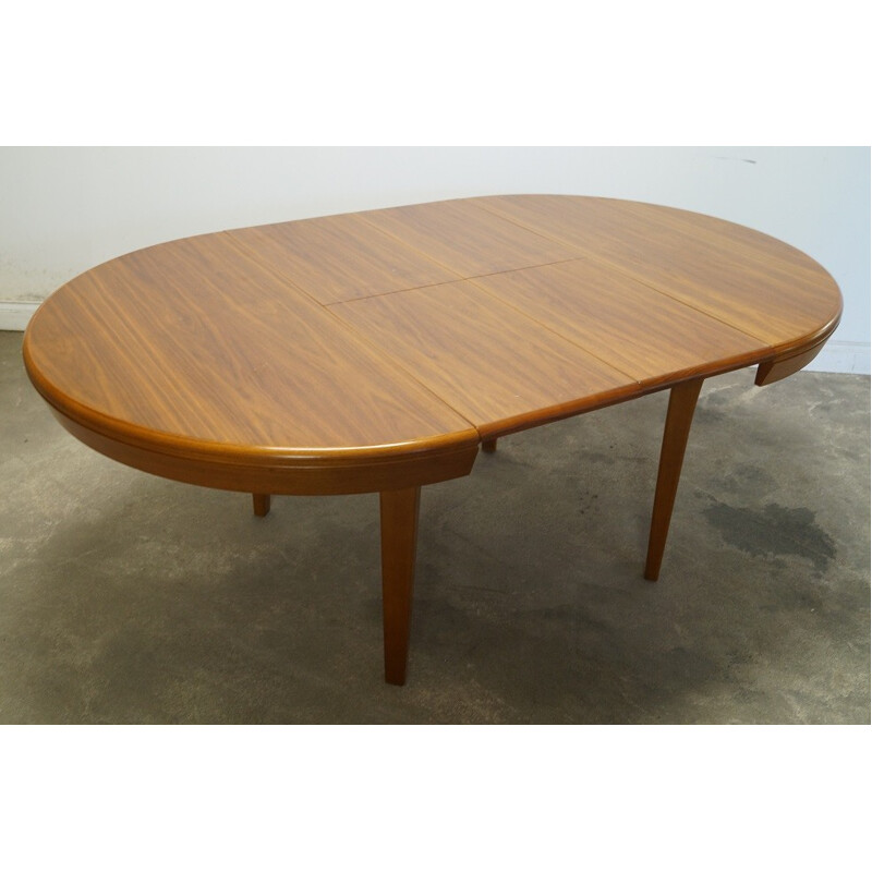 French table round in teak - 1960s