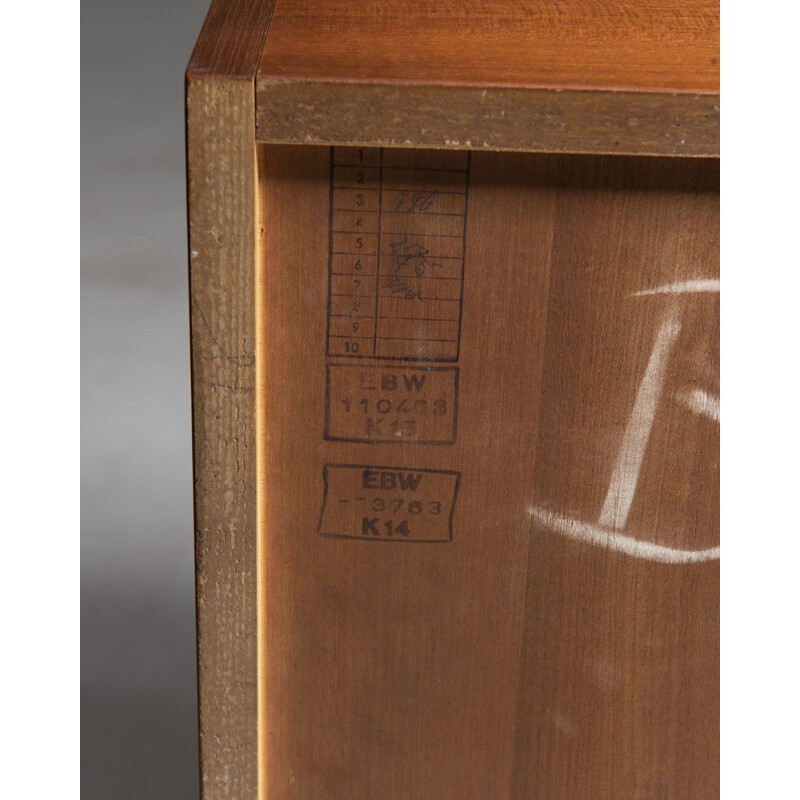 Vintage teak highboard "B60" by Dieter Waeckerlin for Behr, Germany 1950