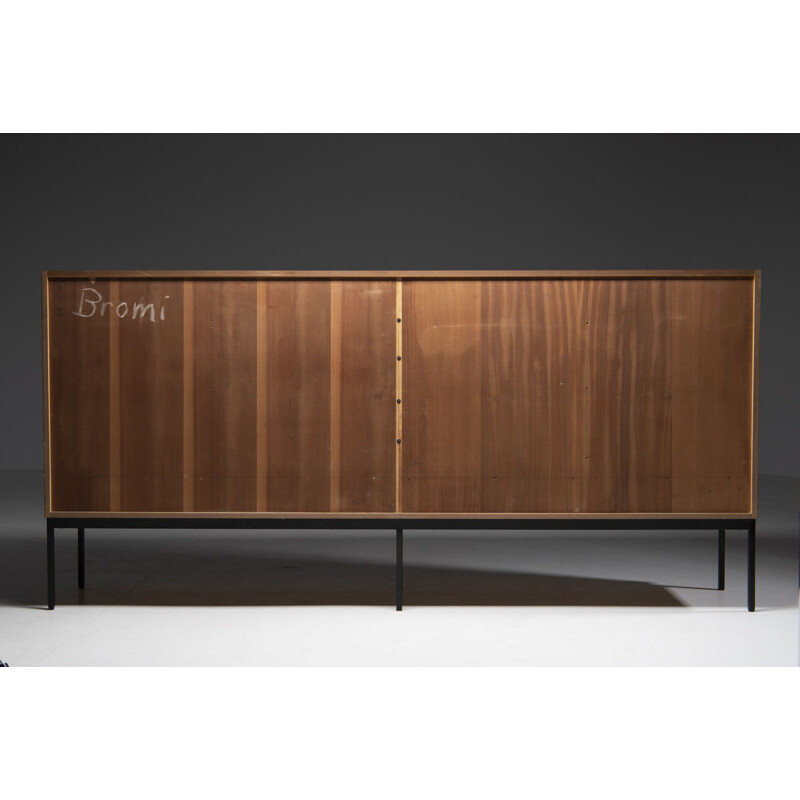 Vintage teak highboard "B60" by Dieter Waeckerlin for Behr, Germany 1950