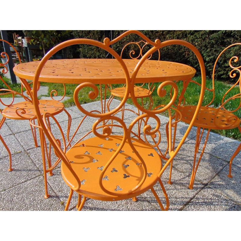 Muebles de jardín de hierro vintage