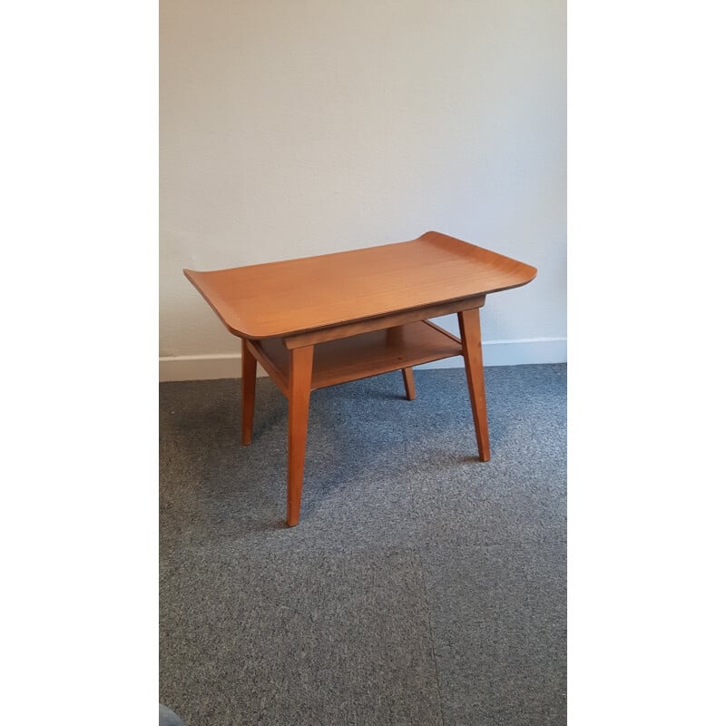 Mid century coffee table in teak with double tray - 1950s