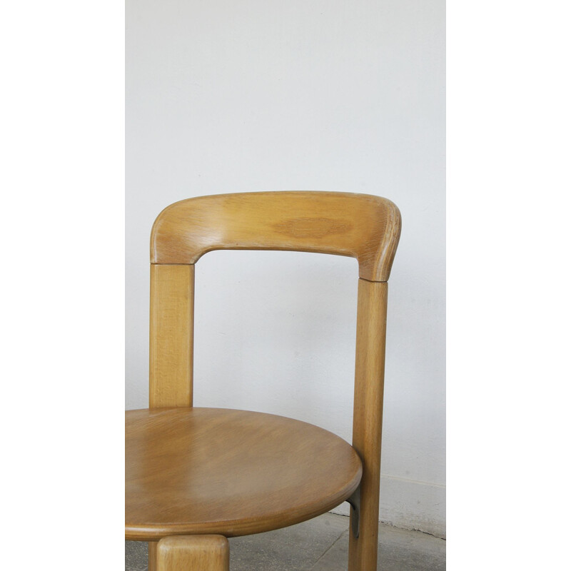 Set of 4 vintage dining chairs by Bruno Rey for Kusch+Co, 1970s