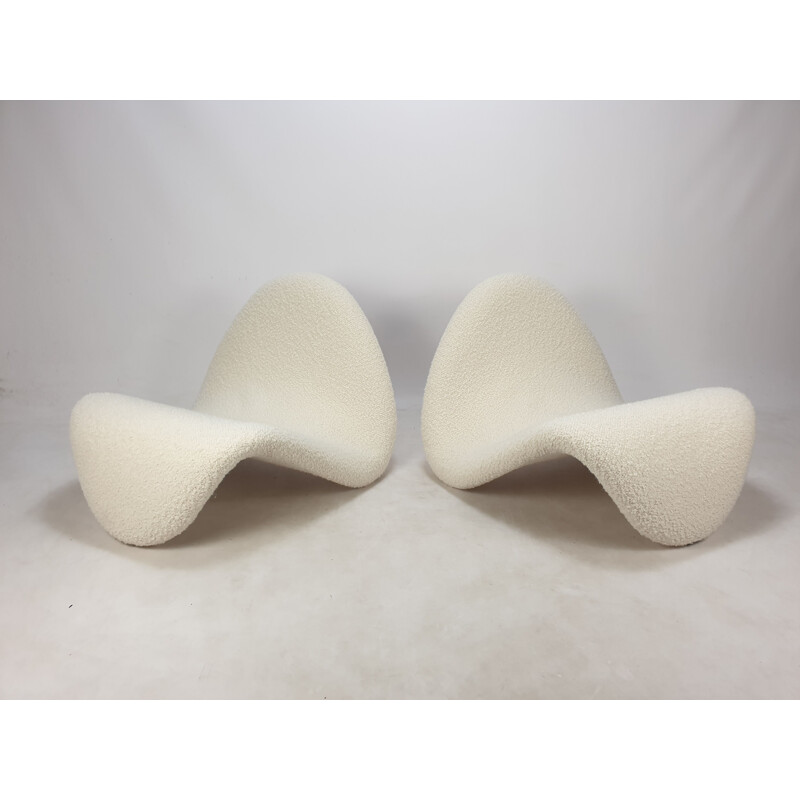 Pair of vintage Tongue armchairs by Pierre Paulin for Artifort, 1960s